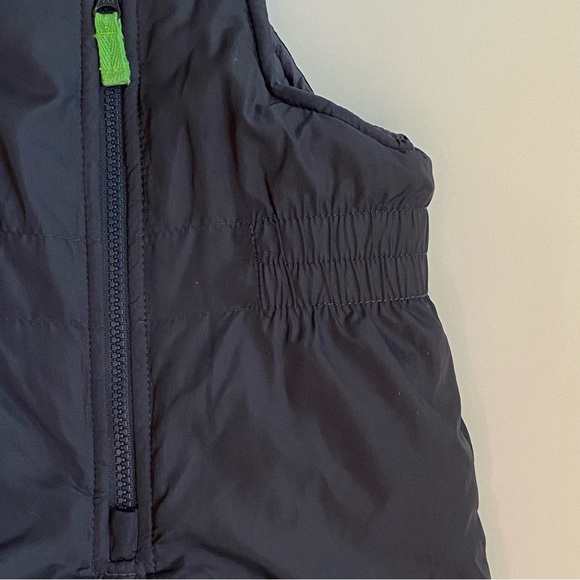 Snow Pants Size 18 months Bibs Ski Overalls navy Blue white monster face knees - Picture 5 of 14